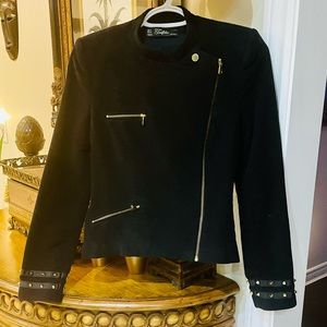 Zara Trafaluc Black Moto Blazer